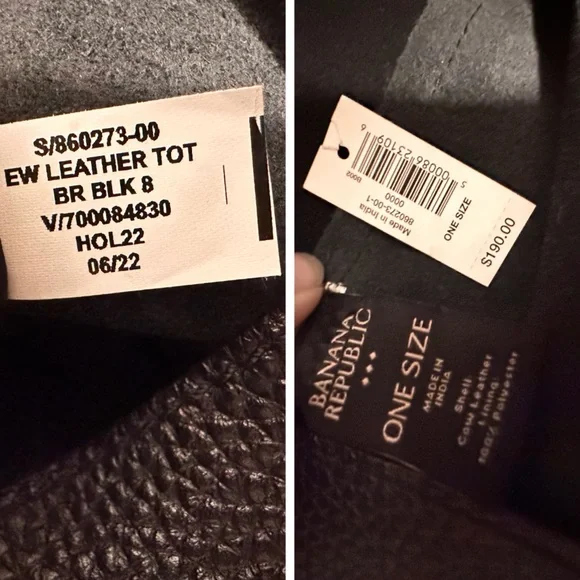 Banana Republic Large East West Basic Leather Tote | Carryall - Picture 15 of 16